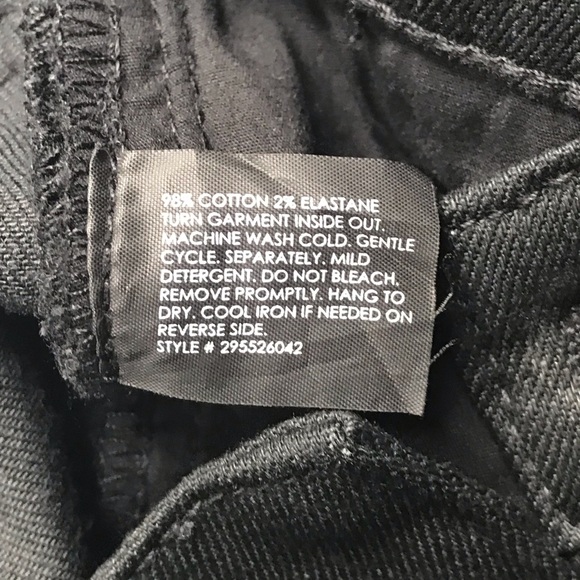 NEW Club Monaco Kayleigh Wideleg Denim Trouser Jeans Soot Black Size 2 - Picture 8 of 8